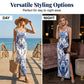 Rochie lungă clasică pentru femei, cu imprimeu floral