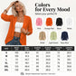 Cardigan casual pentru femei, cu textură și deschis în față