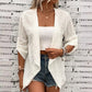 Cardigan casual pentru femei, cu textură și deschis în față