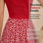 Rochie de vară pentru femei, cu decolteu pătrat și imprimeu floral