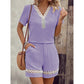 🌸 Set Damă Tricou cu Mâneci Scurte & Pantaloni Scurți