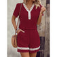 🌸 Set Damă Tricou cu Mâneci Scurte & Pantaloni Scurți