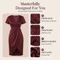 💖👗Rochie Wrap Asimetrică cu Decolteu în V, Mânecă Scurtă pentru Femei – Elegantă, Confortabilă și Perfectă pentru Orice Ocazie✨