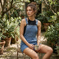 Salopete scurte din denim pentru femei, în stil casual