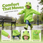 🐸 Poncho de ploaie pentru copii în formă de broască ☔ – Impermeabil, ușor și ușor de pus în rucsac