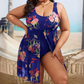👗 Rochă de baie tip rochie dintr-o singură piesă, cu imprimeu floral pentru femei