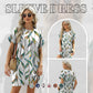 💃 Rochie cu mânecă scurtă, croială lejeră, cu modele imprimate versatile