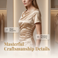 Rochie bodycon elegantă din satin cu volane pentru femei