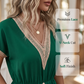 Rochie boho din dantelă cu decolteu în V pentru femei