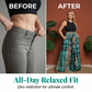 Pantaloni pentru femei, talie înaltă, cu elastic, picior larg 👖 Confort strâns, libertate curgătoare – O potrivire măgulitoare pentru fiecare curbă ✨
