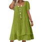 Rochie de damă, lejeră, cu croială largă și mânecă scurtă