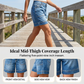 🩳Bermuda Denim Viral – Încredere care acoperă coapsele & Talie medie elastică ✨