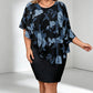 Rochie bodycon cu cape și imprimeu floral pentru femei