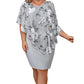Rochie bodycon cu cape și imprimeu floral pentru femei