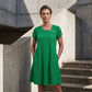Rochie mini casuală pentru femei, cu mânecă scurtă, tip tricou