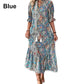 👗 Rochie de vară pentru femei, cu decolteu în V și imprimeu floral