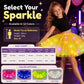 ✨Fustă Tutu cu Sechete Luminoase – Mărimi pentru Copii și Adulți, Trei Straturi de Tul și Talie Elastică 💃