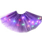 ✨Fustă Tutu cu Sechete Luminoase – Mărimi pentru Copii și Adulți, Trei Straturi de Tul și Talie Elastică 💃