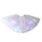 ✨Fustă Tutu cu Sechete Luminoase – Mărimi pentru Copii și Adulți, Trei Straturi de Tul și Talie Elastică 💃