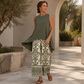 👗Set de top fără mâneci și pantaloni largi pentru femei — Co-ord lejer cu pantaloni cu talie înaltă