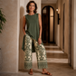 👗Set de top fără mâneci și pantaloni largi pentru femei — Co-ord lejer cu pantaloni cu talie înaltă