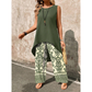 👗Set de top fără mâneci și pantaloni largi pentru femei — Co-ord lejer cu pantaloni cu talie înaltă