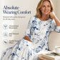 Rochie de damă lejeră, cu imprimeu, croială largă