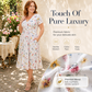Rochie pentru femei cu decolteu în V, imprimeu floral și talie răsucită