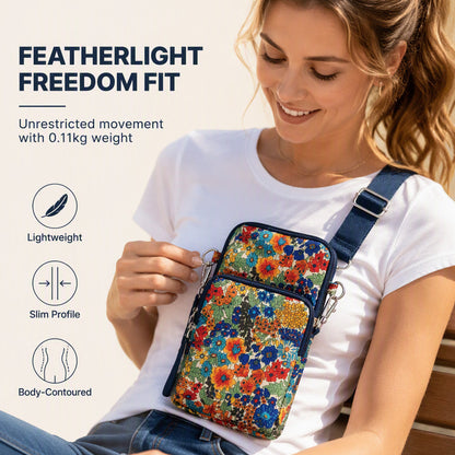 Bratară Sportivă cu Imprimare & Geantă Crossbody