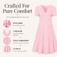 👗Alegerea Noastră - Rochie cu Decolteu în V și Broderie cu Margini Scallop – Ușoară și Romantică pentru Petreceri în Grădină sau Brunch 🌿