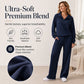 ✨🛍️Nou în Stoc - Set cu Bluză cu Nasturi în Față și Pantaloni Evazați – Linii Curate și Confort Aerisit pentru Serviciu sau Weekend 🍃