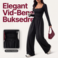 🔥 50% RABATT ✨ Jumpsuit med Firkantet Hals & Vide Ben – Elegant, Smigrende & Komfortabel