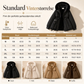Dame vattert parkas med imitert pels for vinter