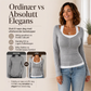 Damegenser med fargeblokk-design, falsk 2-delt topp