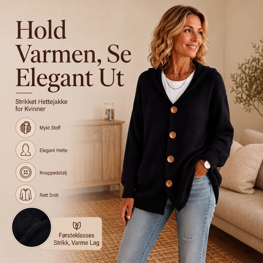 Uformell hettegenserkåpe for kvinner