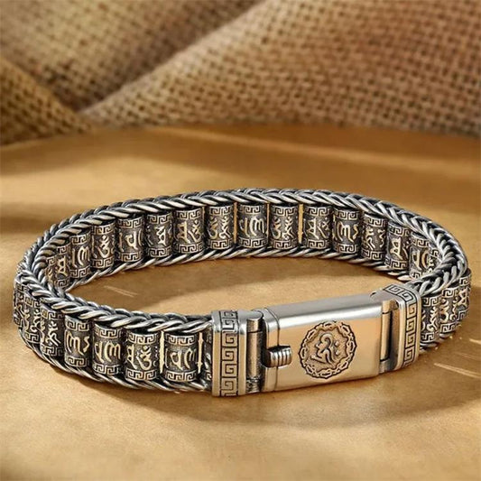 🔥Remise Saint Valentin 50%🔥Bracelet avec roue de prière porte-bonheur