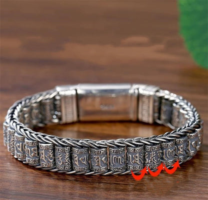 🔥Remise Saint Valentin 50%🔥Bracelet avec roue de prière porte-bonheur