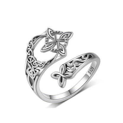Ring med keltisk knute, åpen