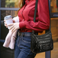 Crossbody-Veske i Mykt PU-Skinn med Flere Lommer for Kvinner