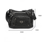 Crossbody-Veske i Mykt PU-Skinn med Flere Lommer for Kvinner