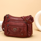 Crossbody-Veske i Mykt PU-Skinn med Flere Lommer for Kvinner