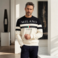 Gensere med trykk for menn, Milano Italia