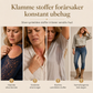 Blondebluse for dame – løs passform med lange ermer