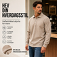 Langermet kragegenser for menn i vaffelstrikk