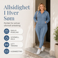 Treningssett med glidelåsgenser og bukser for kvinner