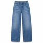 Retro høytaljede vide jeans for kvinner