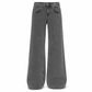 Retro høytaljede vide jeans for kvinner