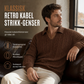 Genser med krage for menn, uformell ensfarget pullover