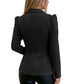 Figursydd blazer for dame med metallknapper