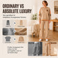 Dame casual sweatshirt og vidbuksesett